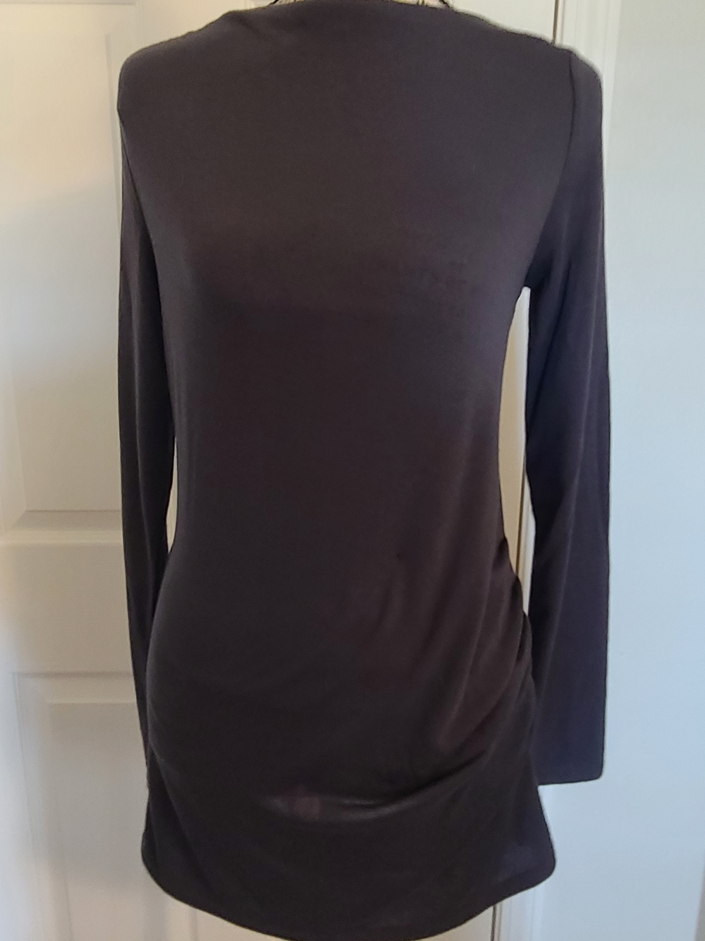 Ann Taylor Long Sleeve Top in Deep Navy
